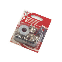 Oczka metalowe wew.ø12 mm / zew.ø24 mm - Nikiel (1 Pudełko)