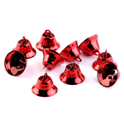 Metal bell ø20 mm - Red strawberry (10 Pieces)