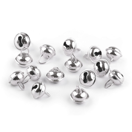Clopoței / zurgălăi, ø12 mm - Argintiu (5 Bucăți) Clopoței / zurgălăi, ø12 mm - Argintiu (5 Bucăți)