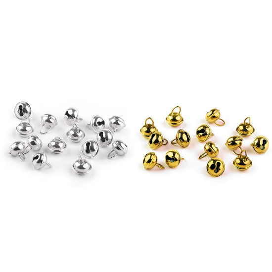 Clopoței / zurgălăi, ø12 mm - Argintiu (5 Bucăți) Clopoței / zurgălăi, ø12 mm - Argintiu (5 Bucăți)