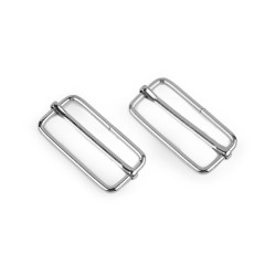 Webbing adjuster buckle width 38 mm - Nickel (10 Pieces)