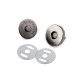 Magnetic snap closures ø18 mm black nickel - Black nickel (20 Sets) Magnetic snap closures ø18 mm black nickel - Black nickel (20 Sets)