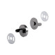 Magnetic snap closures ø18 mm black nickel - Black nickel (20 Sets) Magnetic snap closures ø18 mm black nickel - Black nickel (20 Sets)