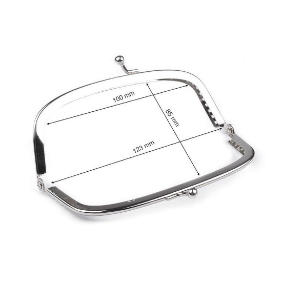 Bigle do portmonetki 13x8,5 cm rama półprodukt do przyszycia - Nikiel (10 Sztuki) Bigle do portmonetki 13x8,5 cm rama półprodukt do przyszycia - Nikiel (10 Sztuki)