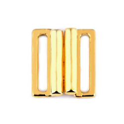 Metal bikini clasp, width 20 mm - Gold (10 Pairs)