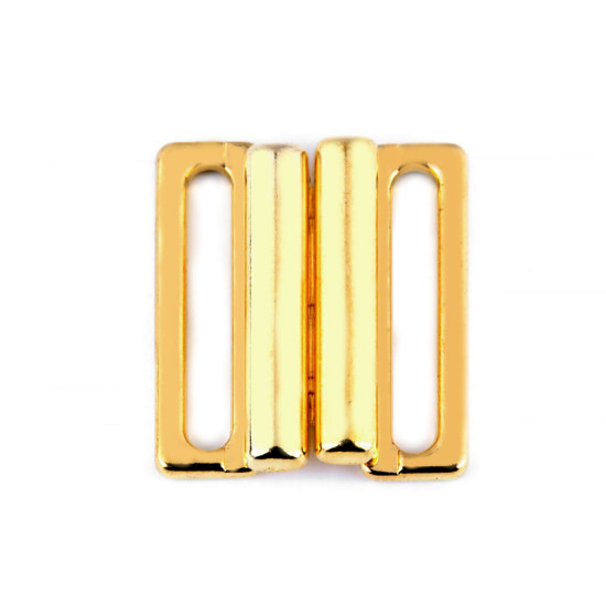 Metal bikini clasp, width 20 mm - Gold (100 Pairs) Metal bikini clasp, width 20 mm - Gold (100 Pairs)
