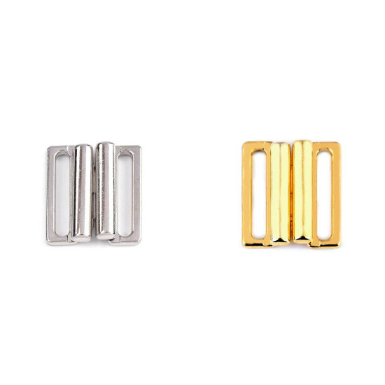 Metal bikini clasp, width 20 mm - Gold (100 Pairs) Metal bikini clasp, width 20 mm - Gold (100 Pairs)