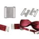 Costume da bagno / bikini in metallo, con elemento di chiusura, larghezza: 25 mm - Nichel nero (1 Paio) Costume da bagno / bikini in metallo, con elemento di chiusura, larghezza: 25 mm - Nichel nero (1 Paio)