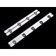 Corsetry - busk fastener, width 12 mm, length 20; 25 cm - White (2 Pairs) Corsetry - busk fastener, width 12 mm, length 20; 25 cm - White (2 Pairs)