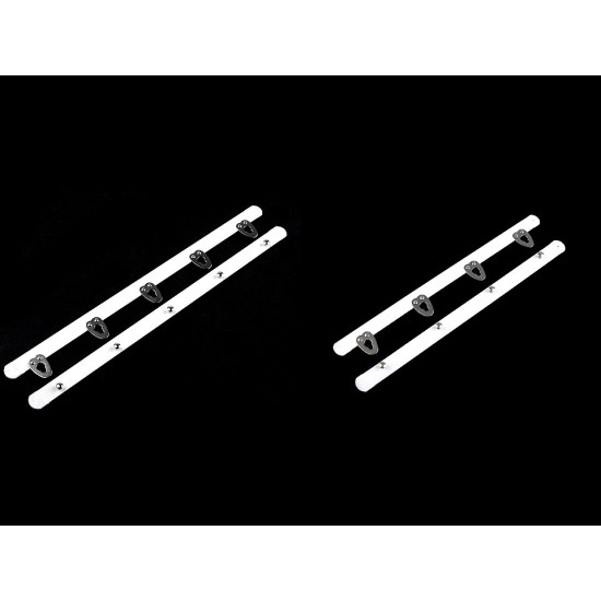 Corsetry - busk fastener, width 12 mm, length 20; 25 cm - White (2 Pairs) Corsetry - busk fastener, width 12 mm, length 20; 25 cm - White (2 Pairs)
