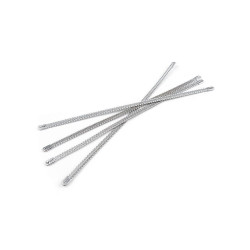 Fiszbiny spiralne do gorsetu szerokość 5 mm kilka długości - Srebrny (100 Sztuki)