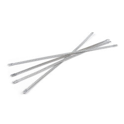 Fiszbiny spiralne do gorsetu szerokość 5 mm kilka długości - Srebrny (100 Sztuki)