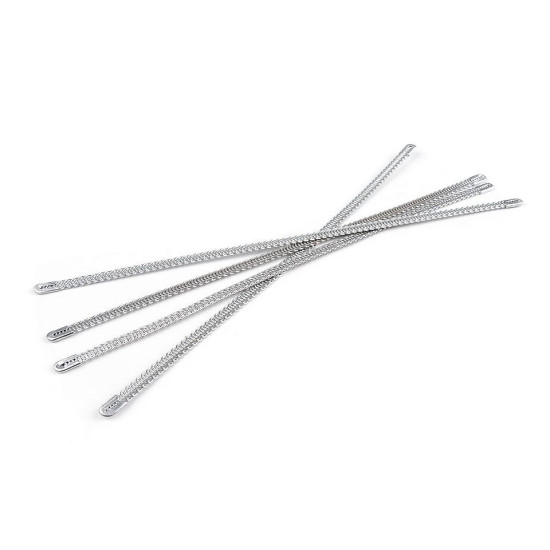 Fiszbiny spiralne do gorsetu szerokość 5 mm kilka długości - Srebrny (4 Sztuki) Fiszbiny spiralne do gorsetu szerokość 5 mm kilka długości - Srebrny (4 Sztuki)