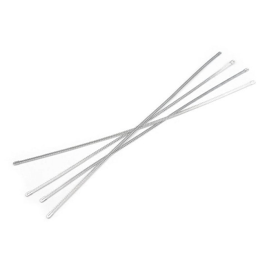 Fiszbiny spiralne do gorsetu szerokość 5 mm kilka długości - Srebrny (4 Sztuki) Fiszbiny spiralne do gorsetu szerokość 5 mm kilka długości - Srebrny (4 Sztuki)