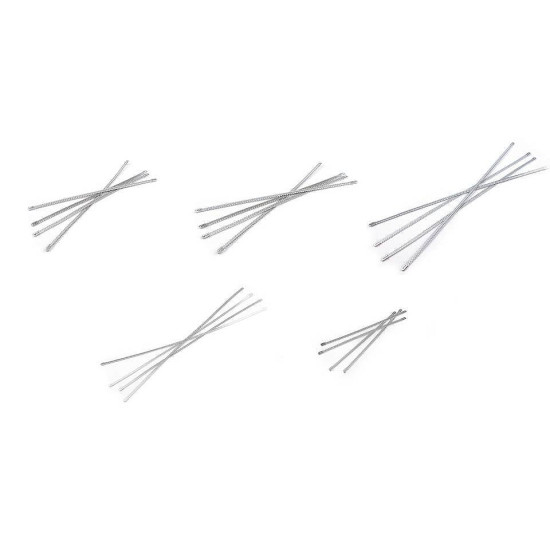 Fiszbiny spiralne do gorsetu szerokość 5 mm kilka długości - Srebrny (4 Sztuki) Fiszbiny spiralne do gorsetu szerokość 5 mm kilka długości - Srebrny (4 Sztuki)