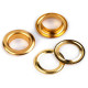 Oczka metalowe wew.ø10 mm / zew.ø16 mm - Nikiel (100 Pary) Oczka metalowe wew.ø10 mm / zew.ø16 mm - Nikiel (100 Pary)
