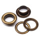 Oczka metalowe wew.ø10 mm / zew.ø16 mm - Nikiel (100 Pary) Oczka metalowe wew.ø10 mm / zew.ø16 mm - Nikiel (100 Pary)