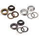 Oczka metalowe wew.ø10 mm / zew.ø16 mm - Nikiel (100 Pary) Oczka metalowe wew.ø10 mm / zew.ø16 mm - Nikiel (100 Pary)
