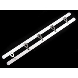 Corsetry busk fastener width 12 mm length 30; 35 cm - White (1 Pair)