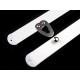 Corsetry busk fastener width 12 mm length 30; 35 cm - White (2 Pairs) Corsetry busk fastener width 12 mm length 30; 35 cm - White (2 Pairs)