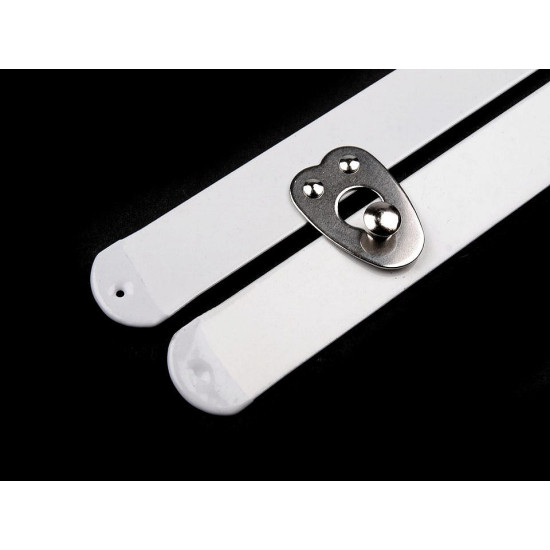Corsetry busk fastener width 12 mm length 30; 35 cm - White (2 Pairs) Corsetry busk fastener width 12 mm length 30; 35 cm - White (2 Pairs)