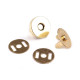 Magnetic snap closures ø15 mm gold - Gold (5 Sets) Magnetic snap closures ø15 mm gold - Gold (5 Sets)