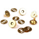 Magnetic snap closures ø15 mm gold - Gold (5 Sets) Magnetic snap closures ø15 mm gold - Gold (5 Sets)