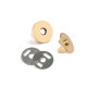 Magnetic snap closures ø18 mm gold - Gold (20 Sets) Magnetic snap closures ø18 mm gold - Gold (20 Sets)