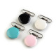 Suspender clip width 25 mm - White (20 Pieces)