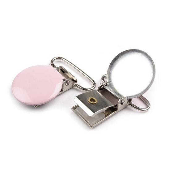 Suspender clip width 25 mm - White (20 Pieces)