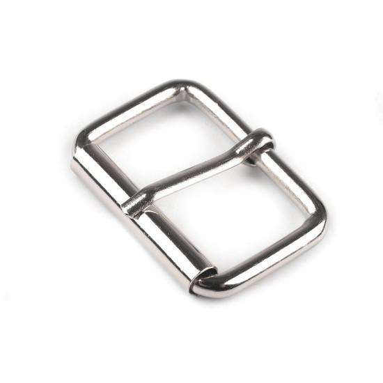 Metallschnalle/gürtelschnalle, durchzug 20; 25 mm - Nickel (4 Stücke) Metallschnalle/gürtelschnalle, durchzug 20; 25 mm - Nickel (4 Stücke)