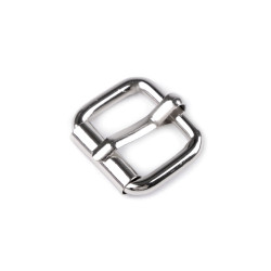 Metal buckle, pulling hole 20; 25 mm - Nickel (4 Pieces)