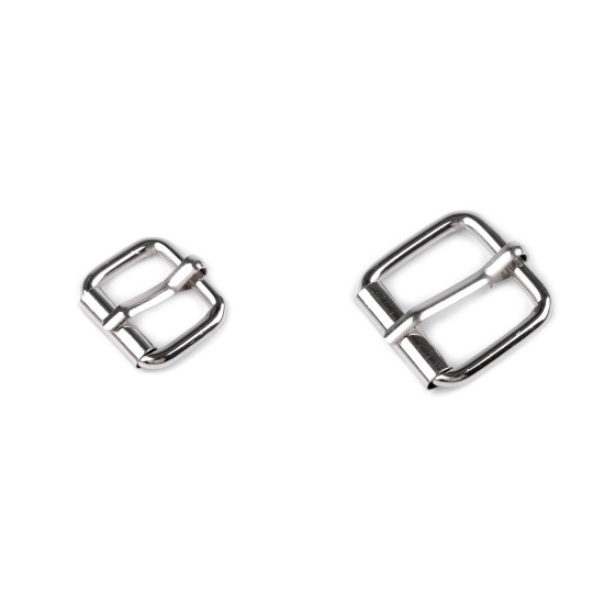 Metallschnalle/gürtelschnalle, durchzug 20; 25 mm - Nickel (4 Stücke) Metallschnalle/gürtelschnalle, durchzug 20; 25 mm - Nickel (4 Stücke)