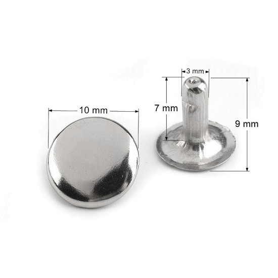 Nity puste ø10 mm - Różowozłota (100 Pary) Nity puste ø10 mm - Różowozłota (100 Pary)