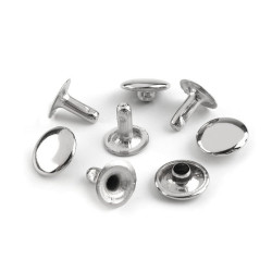 Nity puste ø10 mm - Nikiel (100 Pary)