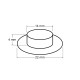 Eyelets with washers for leather inner ø14 mm / outer ø22 mm - Nickel (100 Pairs) Eyelets with washers for leather inner ø14 mm / outer ø22 mm - Nickel (100 Pairs)