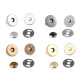 Magnetic snaps / handbag fasteners ø18 mm - Nickel (100 Sets) Magnetic snaps / handbag fasteners ø18 mm - Nickel (100 Sets)