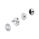 Magnetic snaps / handbag fasteners ø18 mm - Nickel (100 Sets) Magnetic snaps / handbag fasteners ø18 mm - Nickel (100 Sets)