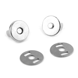Mágneses kapocs ø10 mm - Nikkel (100 Készletek)