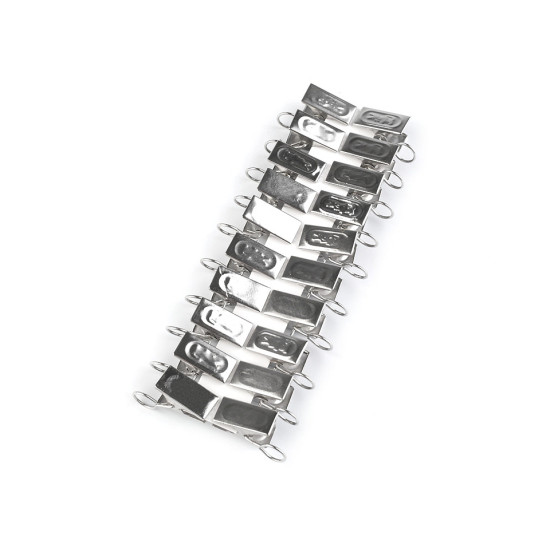 Żabki do karniszy metalowe - Nikiel (20 Sztuki) Żabki do karniszy metalowe - Nikiel (20 Sztuki)
