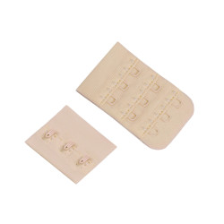 Bh verschluss breite 40mm 3 reihen - Hautfarbe (12 Paare)