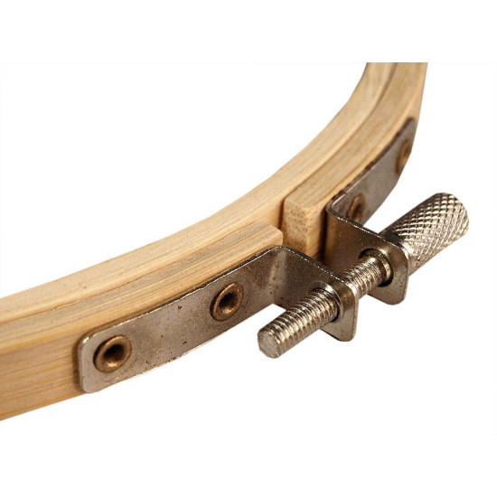 Bambusz hímzőkeret ø18 cm - Világos bambusz (10 Darabok)