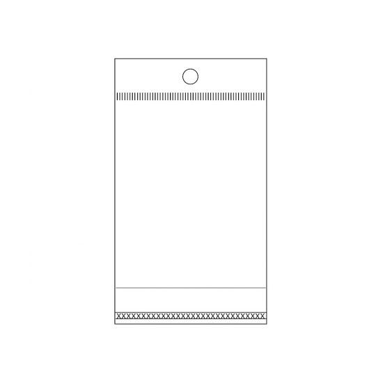 Torebki foliowe z paskiem klejącym i zawieszką 6x10,5 cm - Transparent (40000 Sztuki) Torebki foliowe z paskiem klejącym i zawieszką 6x10,5 cm - Transparent (40000 Sztuki)