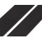 Chiusura / nastro auto-adesivo, solo maschio, larghezza: 50 mm - Nero (1 Metro)