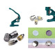 Hand press machine for grommets, eyelets, rivets, studs - Green (1 Piece) Hand press machine for grommets, eyelets, rivets, studs - Green (1 Piece)