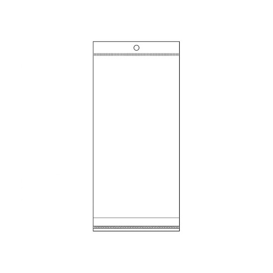 Torebki foliowe z paskiem klejącym i zawieszką 10x22 cm - Transparent (100 Sztuki) Torebki foliowe z paskiem klejącym i zawieszką 10x22 cm - Transparent (100 Sztuki)