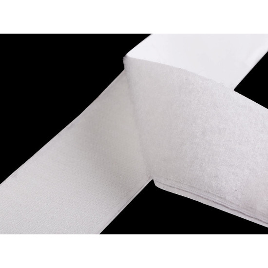 Taśma rzep samoprzylepna komplet (haczyk+pętelka) szerokość 50 mm - White (25 Metry) Taśma rzep samoprzylepna komplet (haczyk+pętelka) szerokość 50 mm - White (25 Metry)