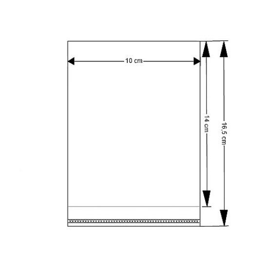 Clear plastic self-adhesive seal bags 10x14 cm - Transparent (100 Pieces) Clear plastic self-adhesive seal bags 10x14 cm - Transparent (100 Pieces)