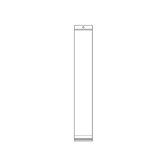 Torebki foliowe z paskiem klejącym i zawieszką 7x45 cm - Transparent (100 Sztuki) Torebki foliowe z paskiem klejącym i zawieszką 7x45 cm - Transparent (100 Sztuki)