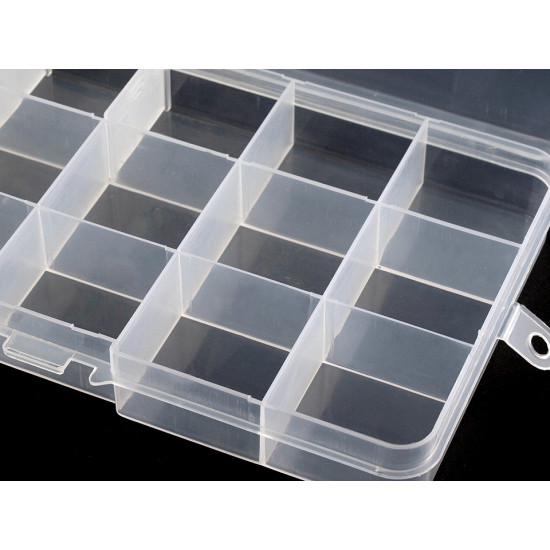 Boîte à perles en plastique, 10 x 17 x 2,2 cm - Transparent (4 Pièces) Boîte à perles en plastique, 10 x 17 x 2,2 cm - Transparent (4 Pièces)